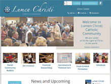 Tablet Screenshot of lumenchristicc.org